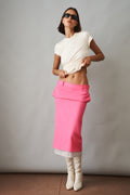 Pink Midi Skirt - DÉSORDRE