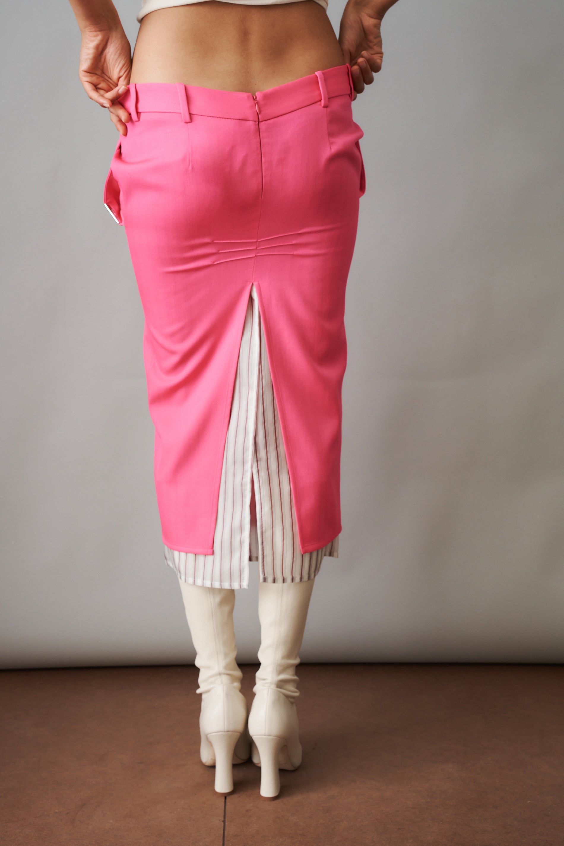 Pink Midi Skirt - DÉSORDRE