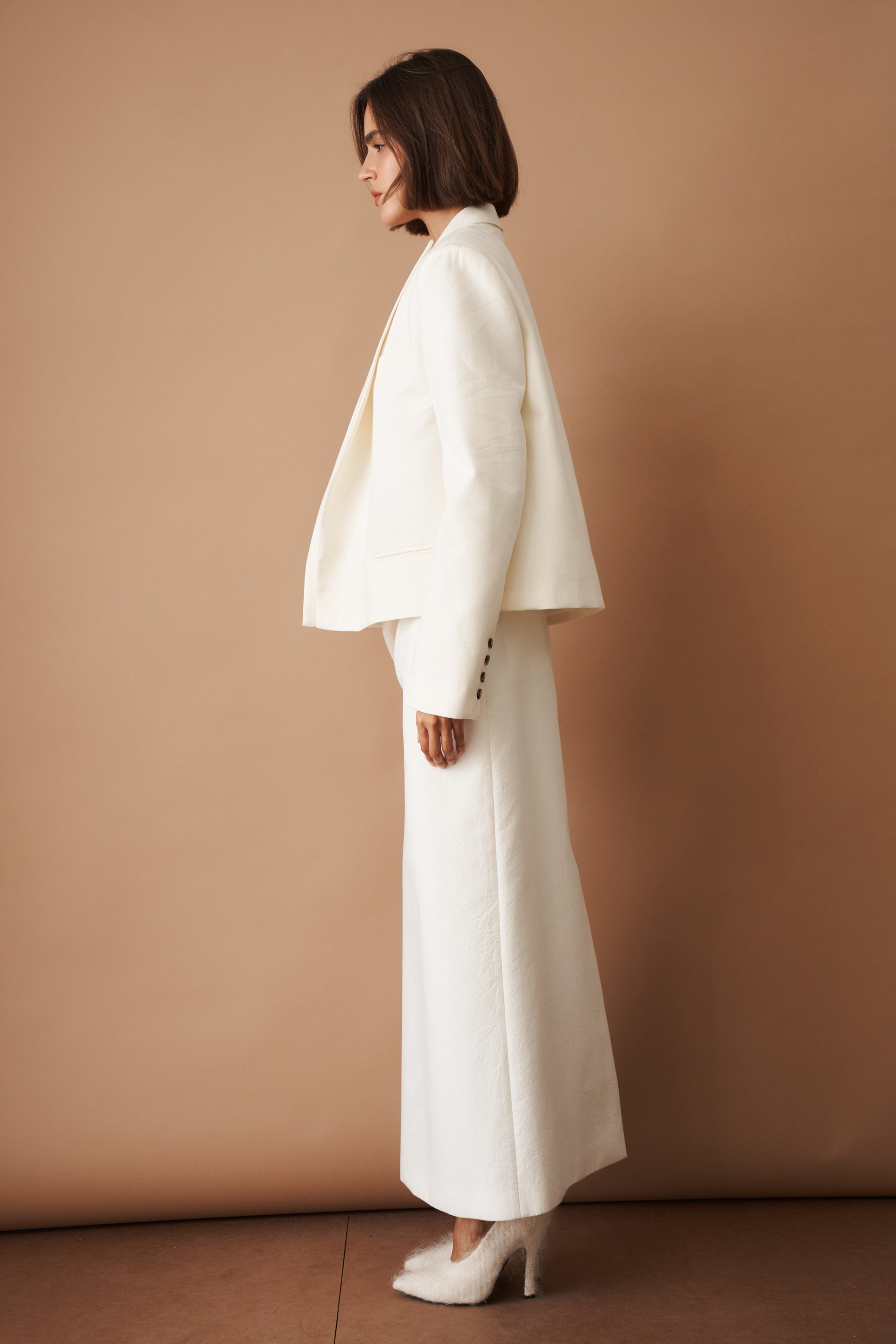 Classic Cream Boxy Blazer - DÉSORDRE