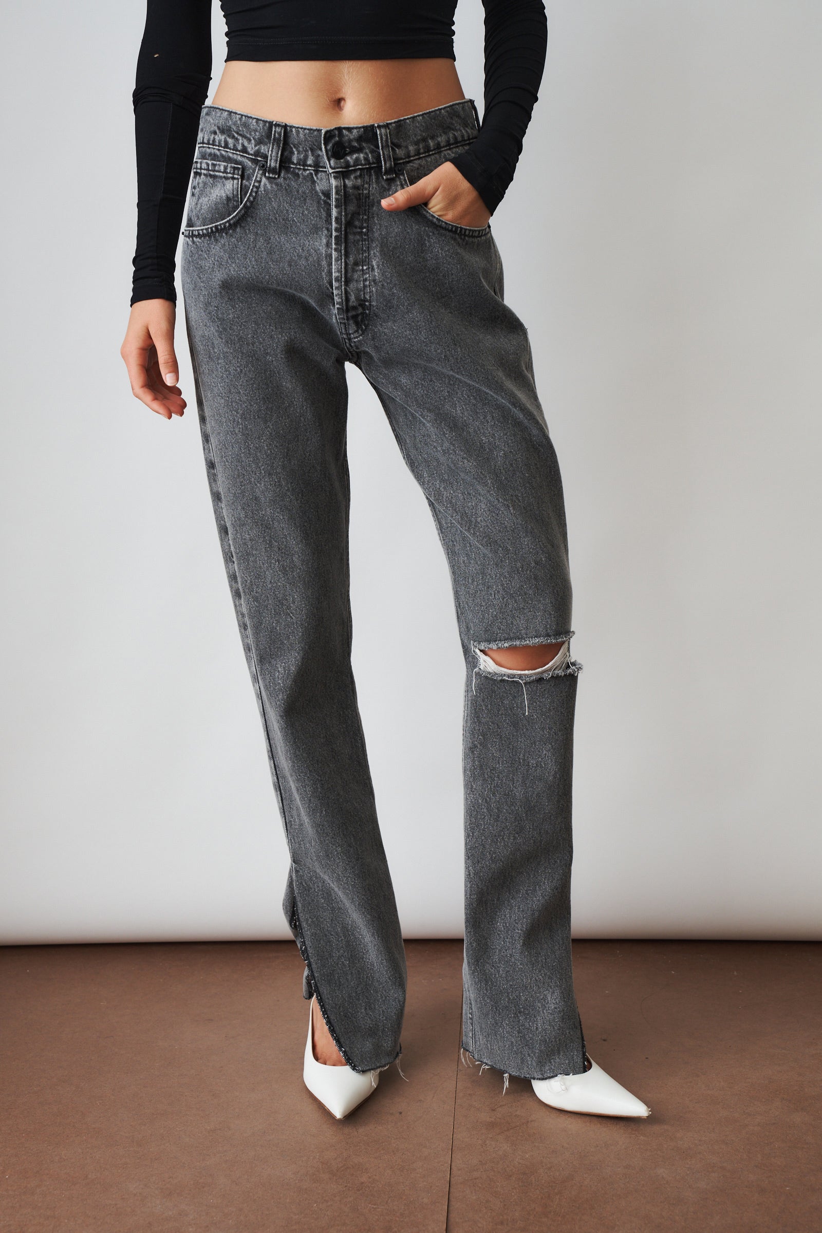 Evora Grey Jeans - DÉSORDRE