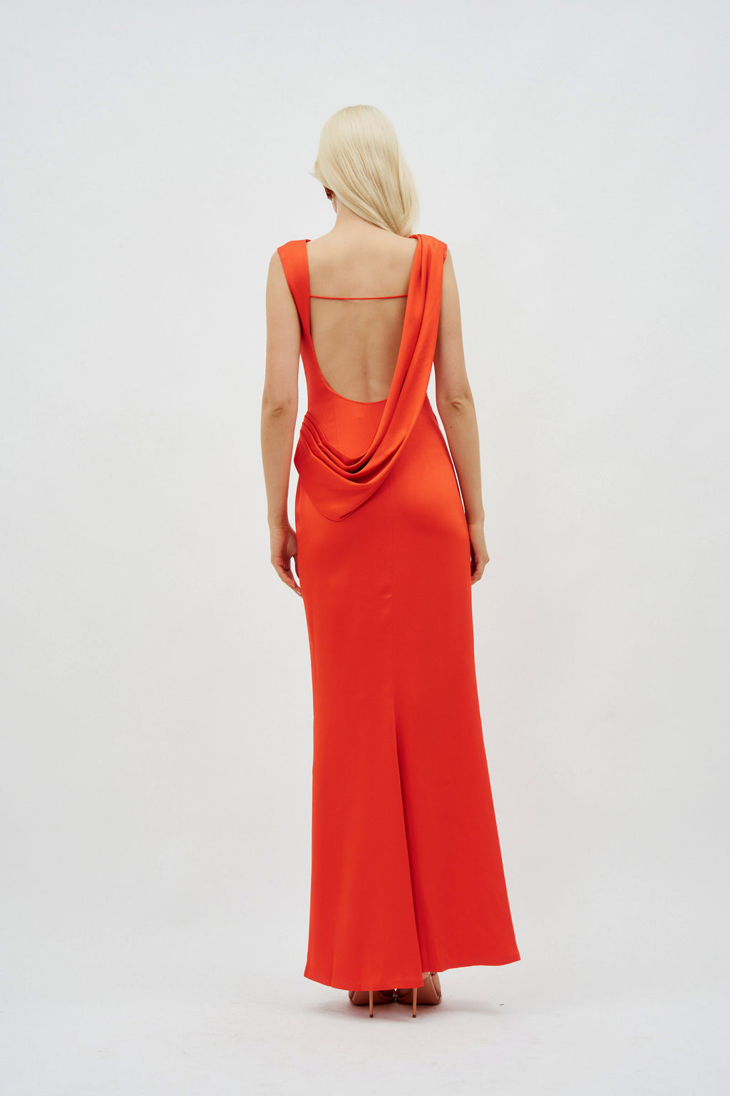 Tommy Flame Orange Gown - Désordre Boutique