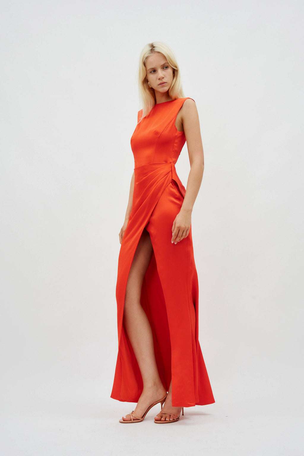 Tommy Flame Orange Gown - Désordre Boutique