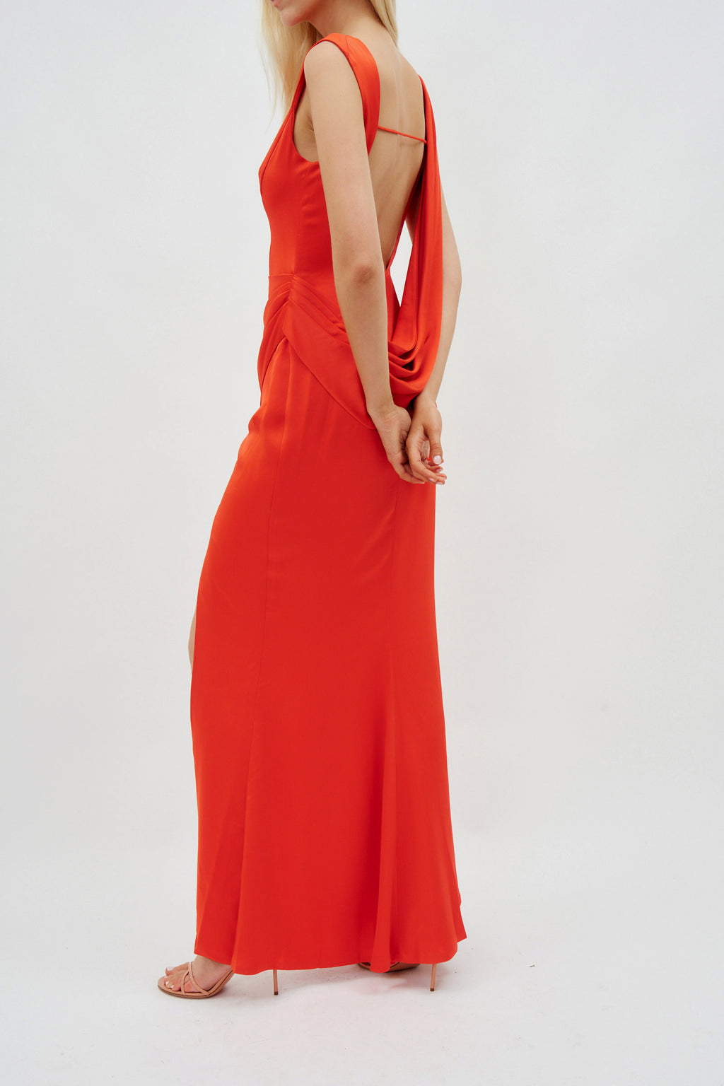 Tommy Flame Orange Gown - Désordre Boutique