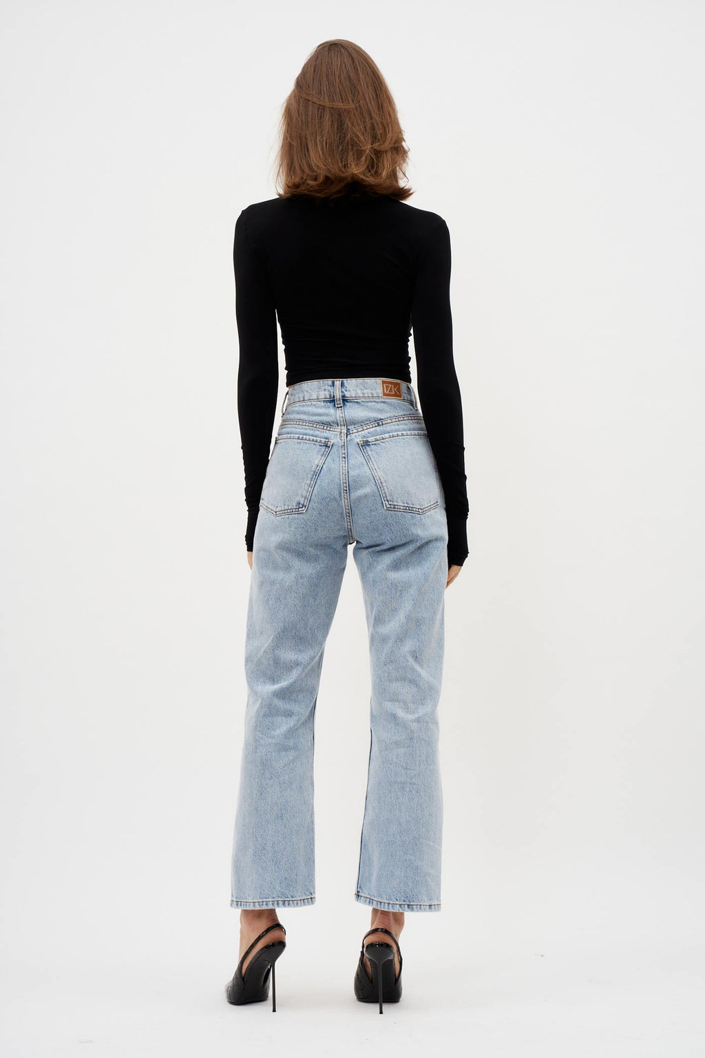 Tori Mum Washed Blue Jeans - Désordre Boutique