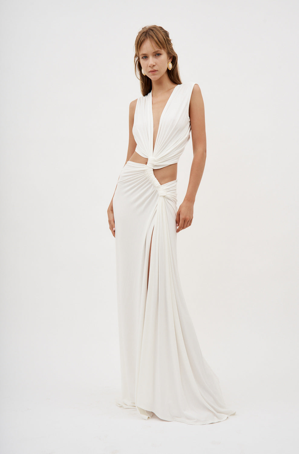 Triple Loop White Dress - Désordre Boutique