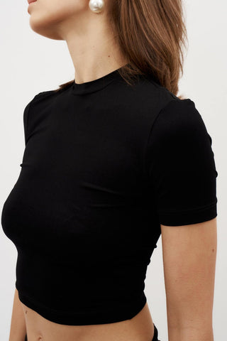 Turlington Black Tee - Désordre Boutique