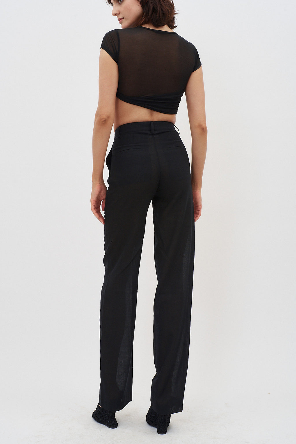 V Black Tailored Trousers - Désordre Boutique