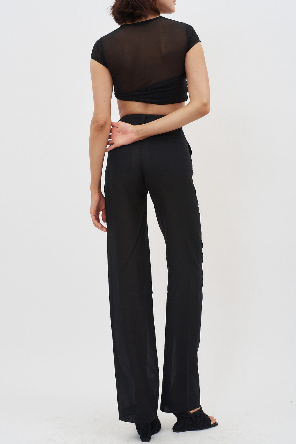 V Black Tailored Trousers - Désordre Boutique