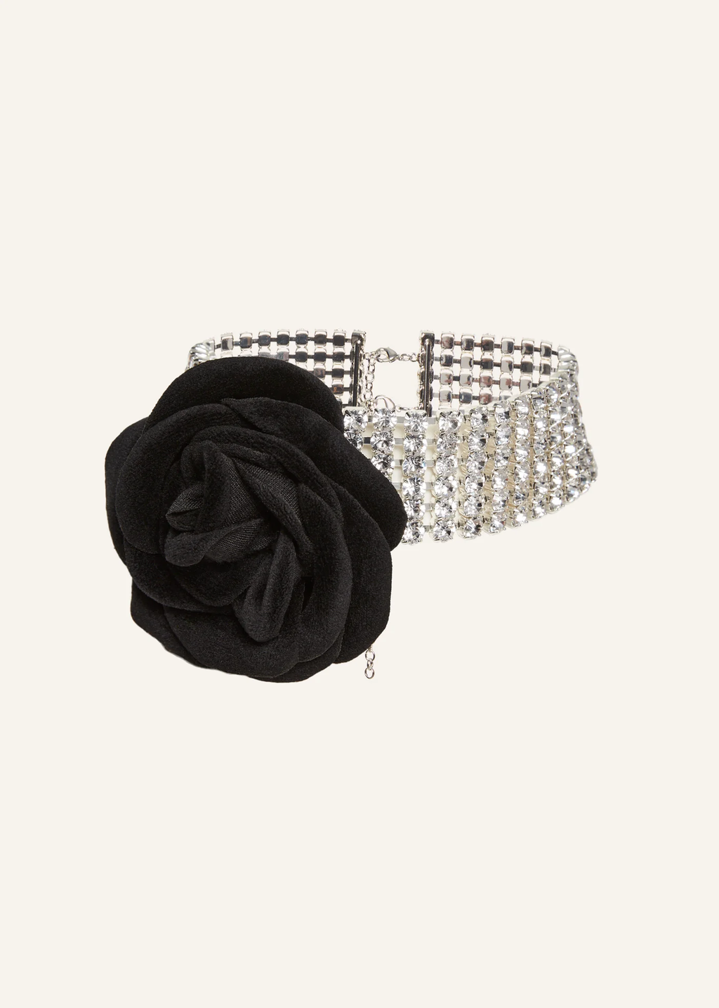 Velvet Rose Black Choker - Désordre Boutique