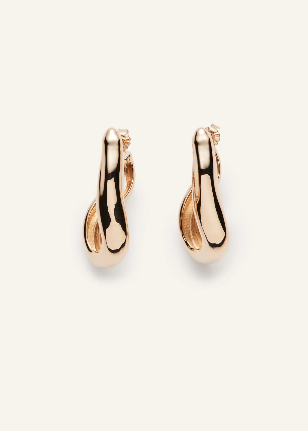 Wave Gold Earrings - Désordre Boutique