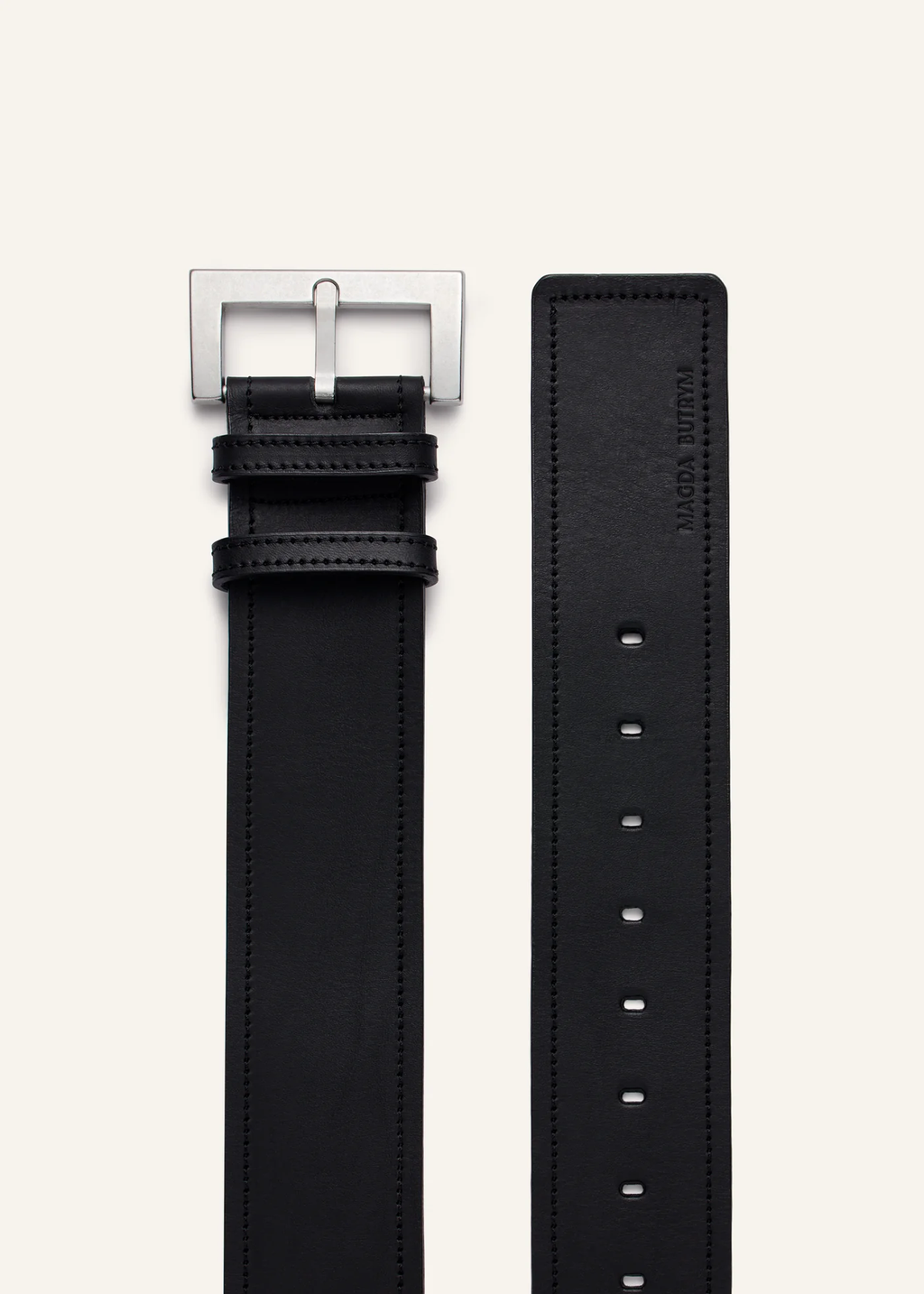 Wide Leather Black Belt - Désordre Boutique