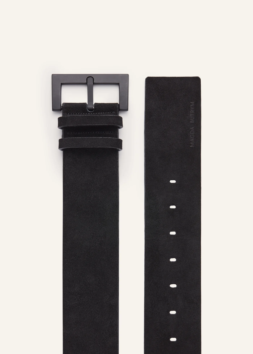 Wide Suede Black Belt - Désordre Boutique