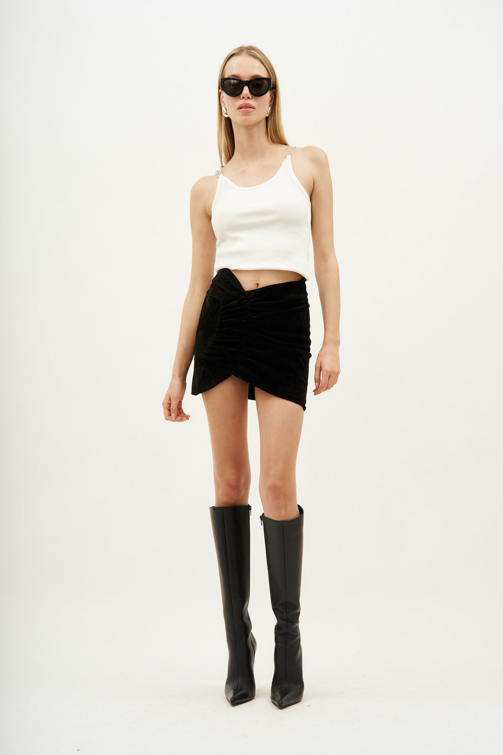 Wishaw Black Suede Skirt - Désordre Boutique