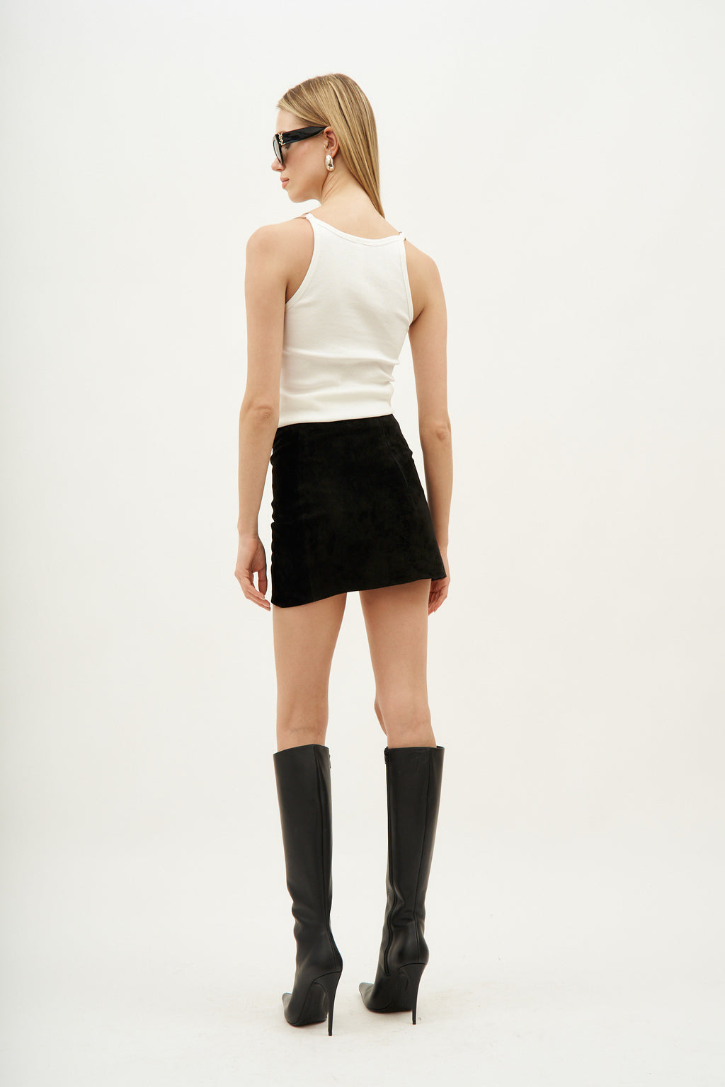 Wishaw Black Suede Skirt - Désordre Boutique