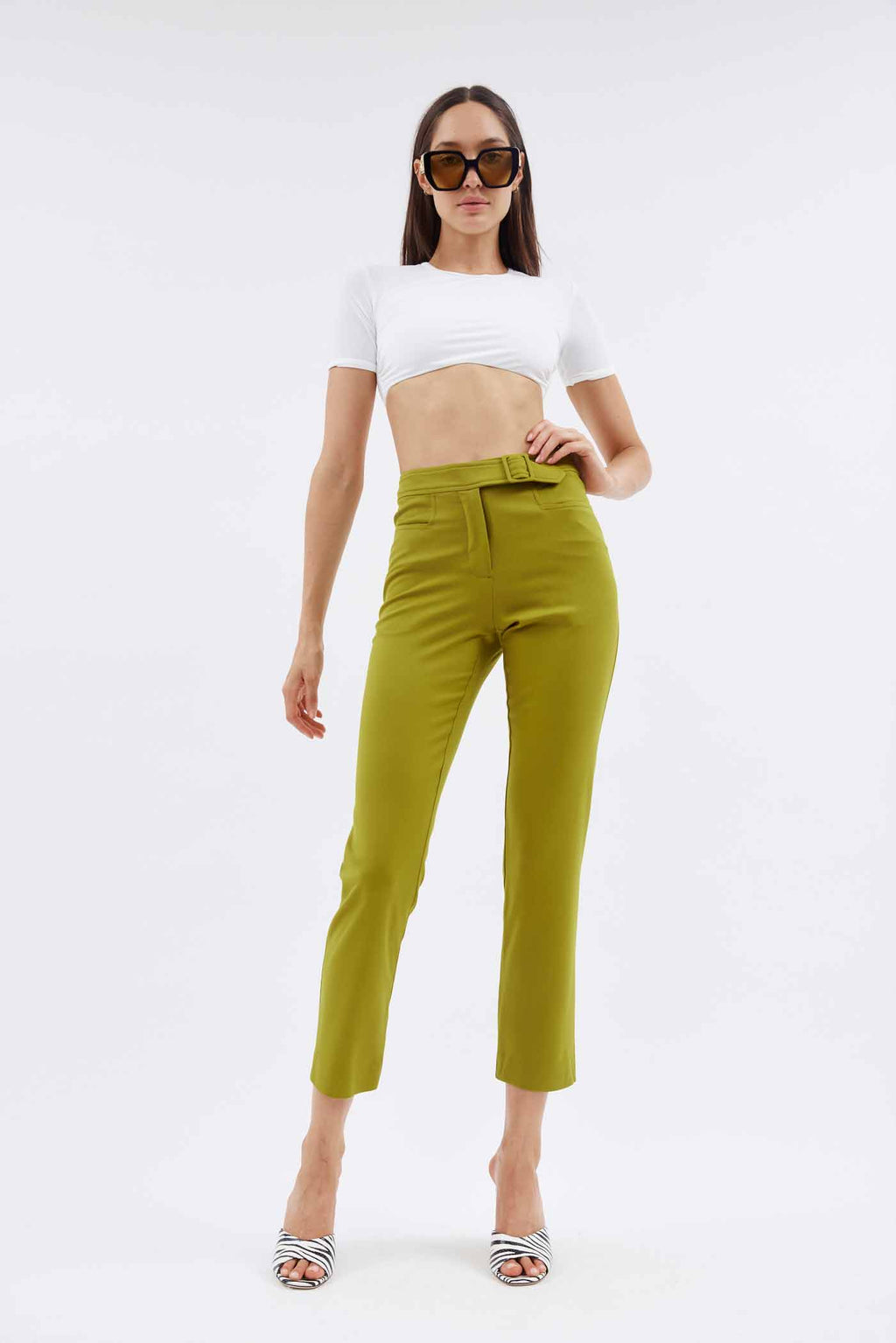 Moreau Lizard Belted Icon Trouser