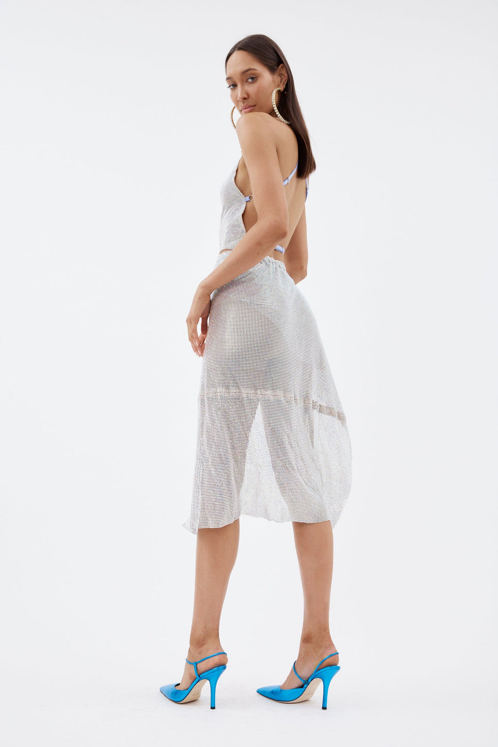 Crystallized Mojito Syphera Midi Wrap Skirt