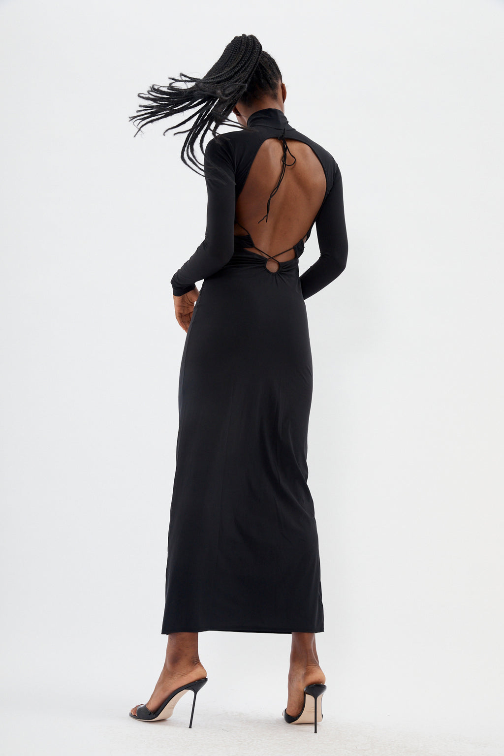 Jenna Deep Black Dress