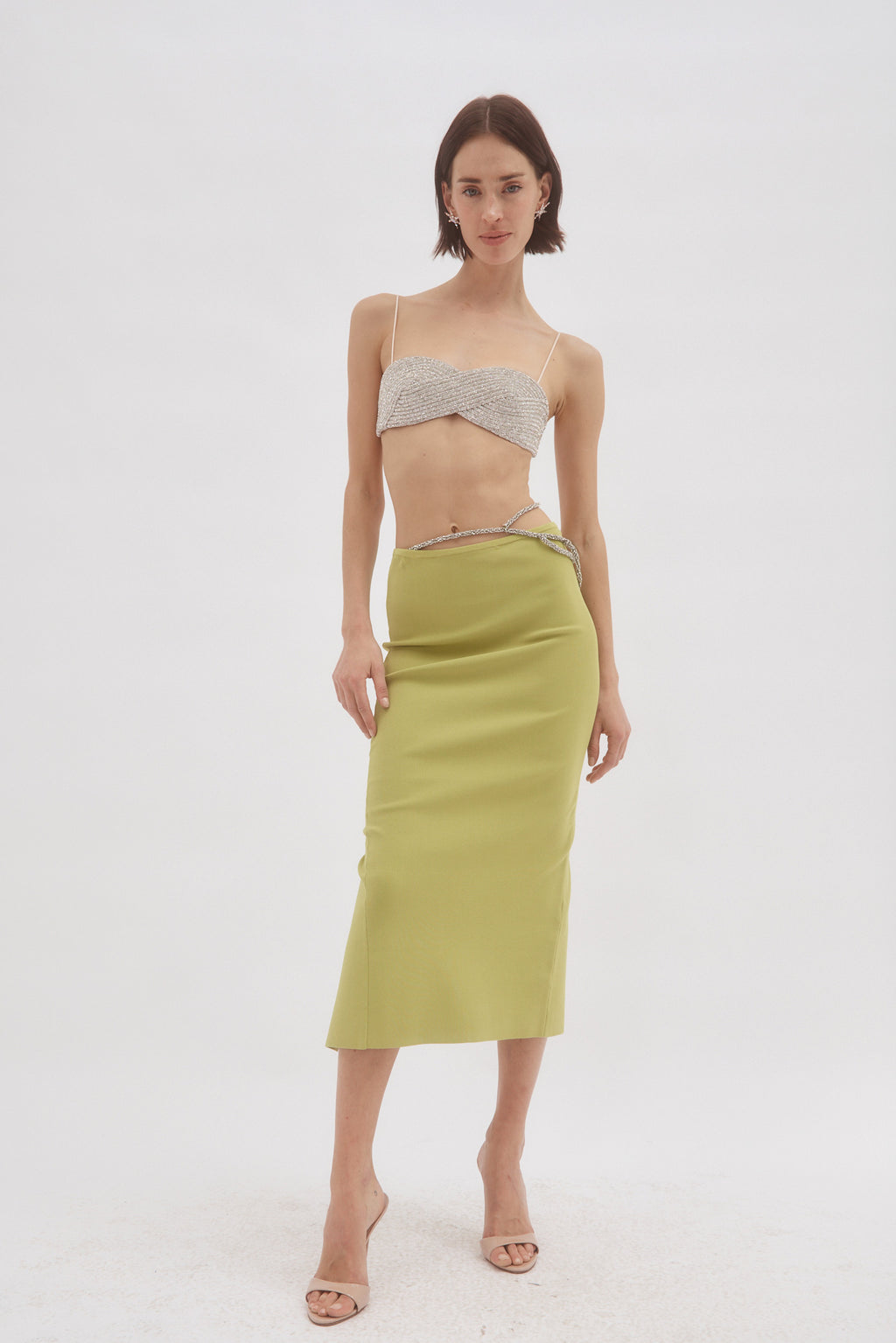 Crystal Lattice Apple Rib Skirt