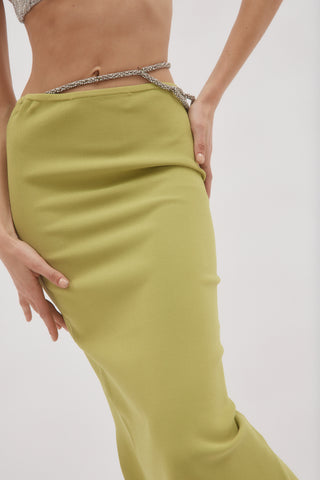 Crystal Lattice Apple Rib Skirt