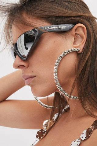 Balenciaga Xpander Silver Butterfly Sunglasses  Désordre Boutique