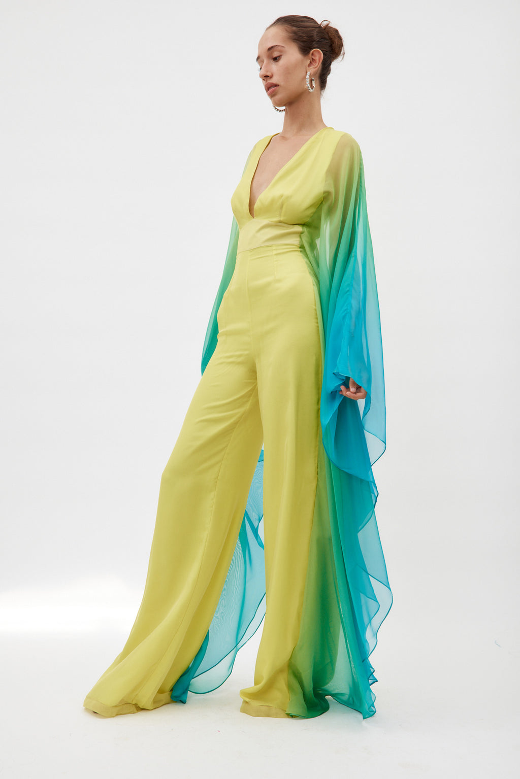 Monica Yellow Ombre Jumpsuit