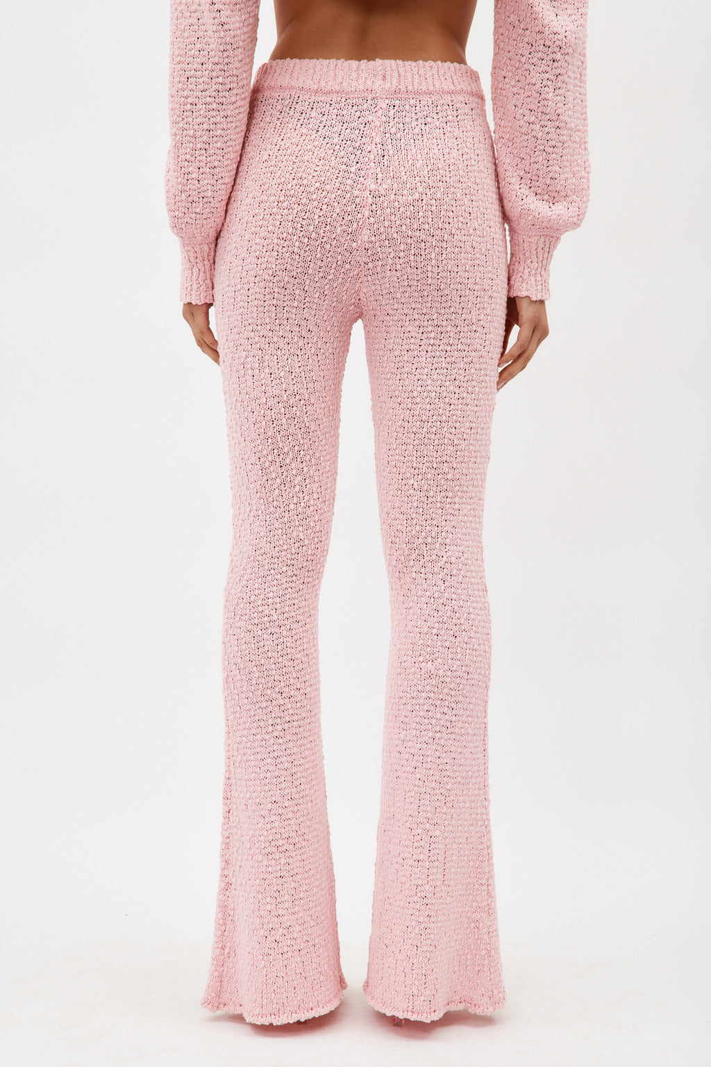Pink Knitwear Pants