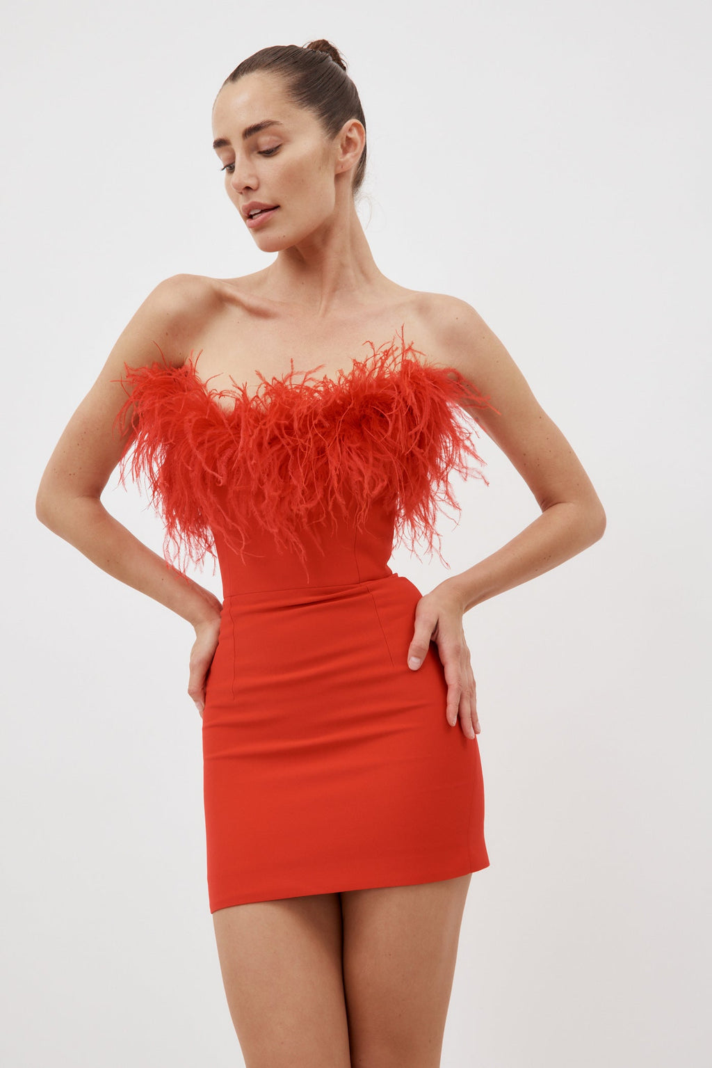 Cynthia Red Mini Dress