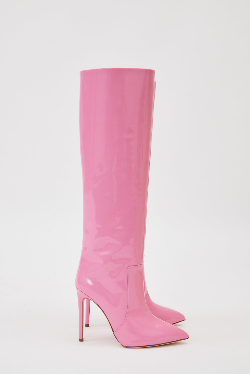 Patent Flamingo Stiletto Boots