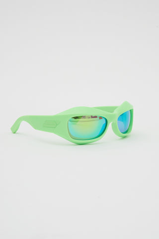 3D Bold Green Round Sunglasses - Désordre Boutique