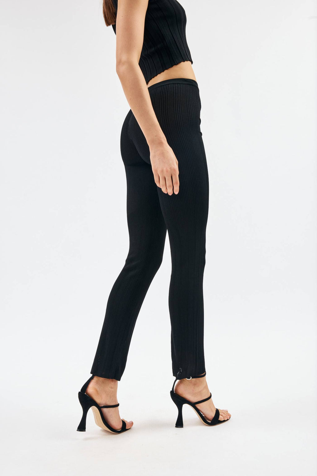 Amber Black Knit Pant - Désordre Boutique