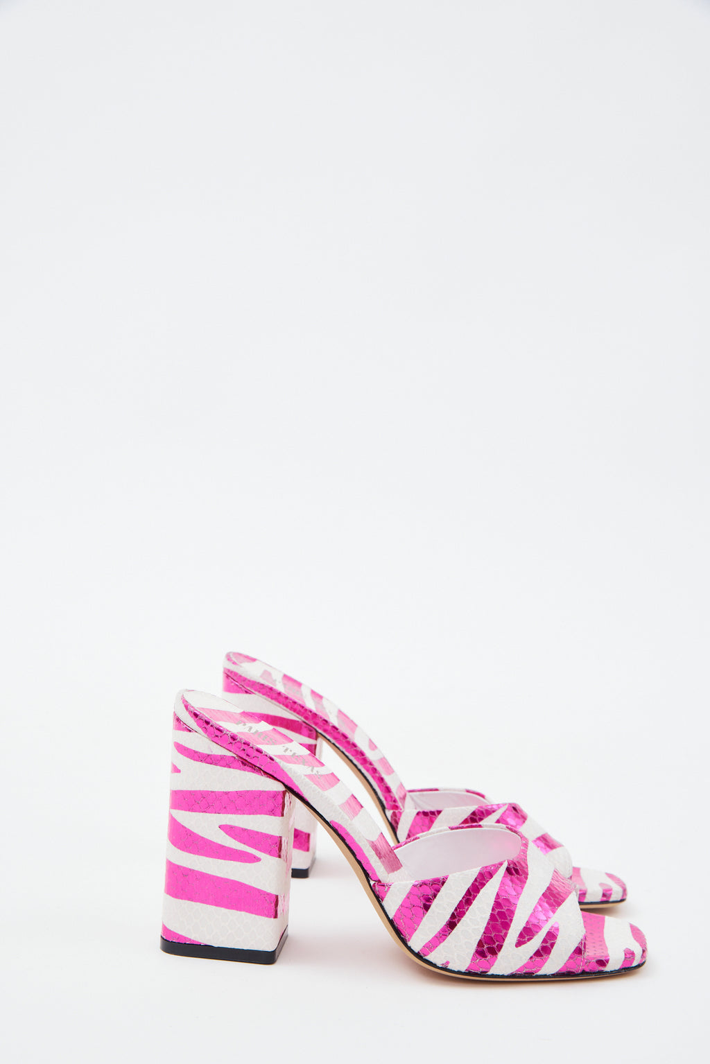 Anja Pink Zebra Mule - Désordre Boutique