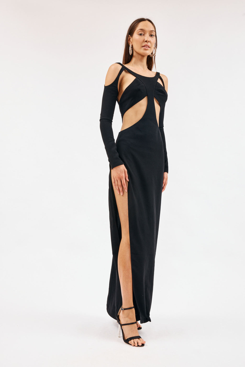 Backless Cut Out Black Dress - Désordre Boutique