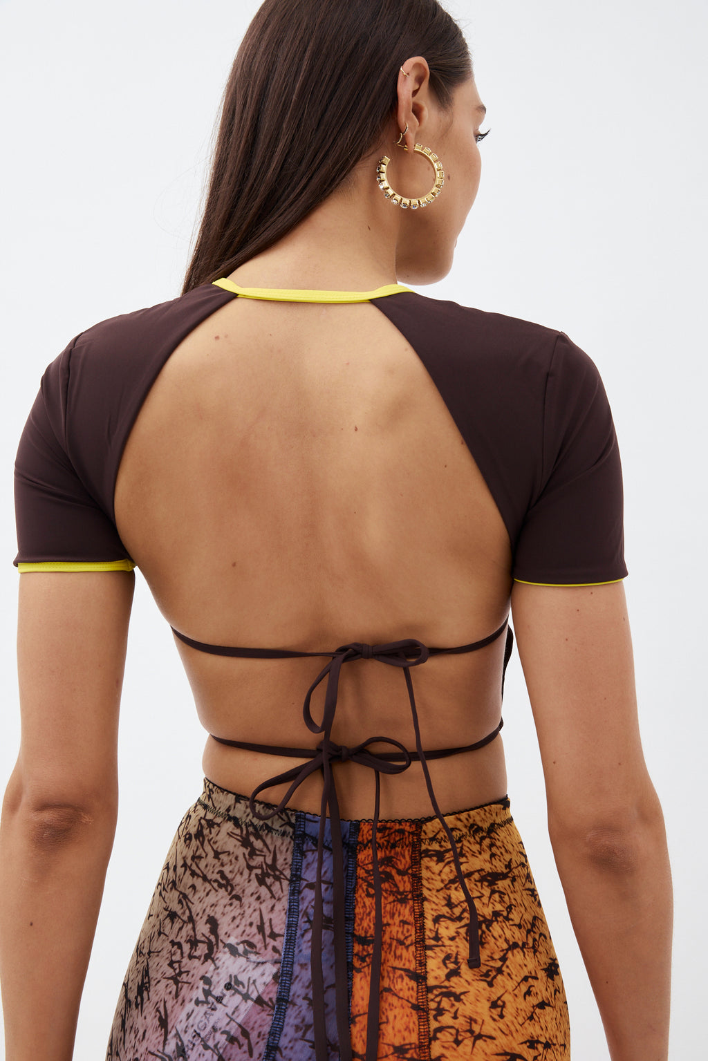 Backless Mahogany Neembo Lemon Tie Tee - Désordre Boutique