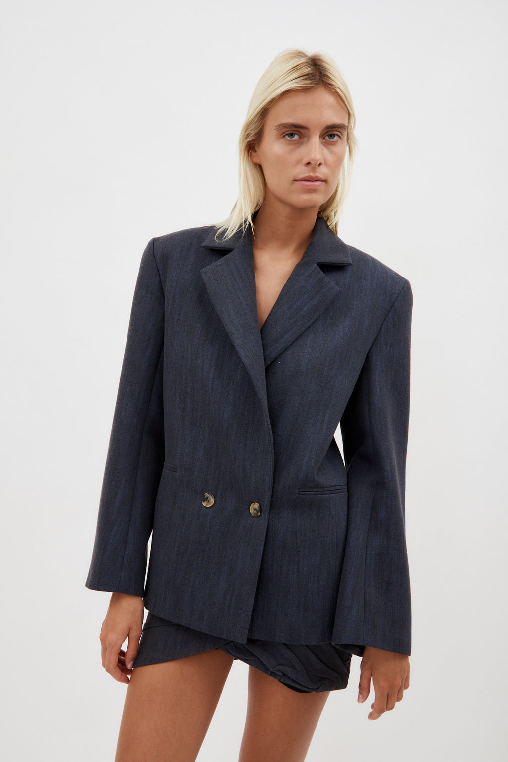 Bert Dark Blue Blazer - Désordre Boutique