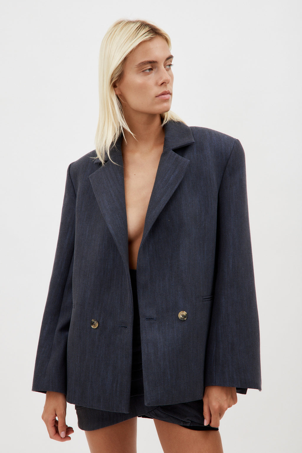 Bert Dark Blue Blazer - Désordre Boutique