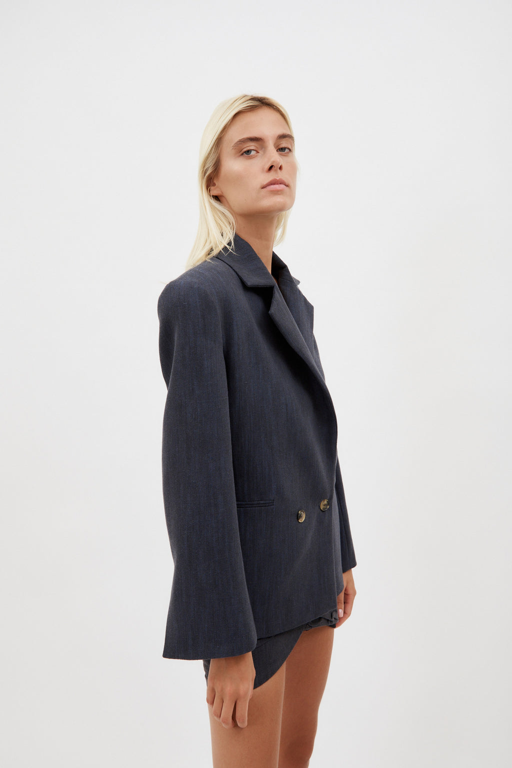 Bert Dark Blue Blazer - Désordre Boutique