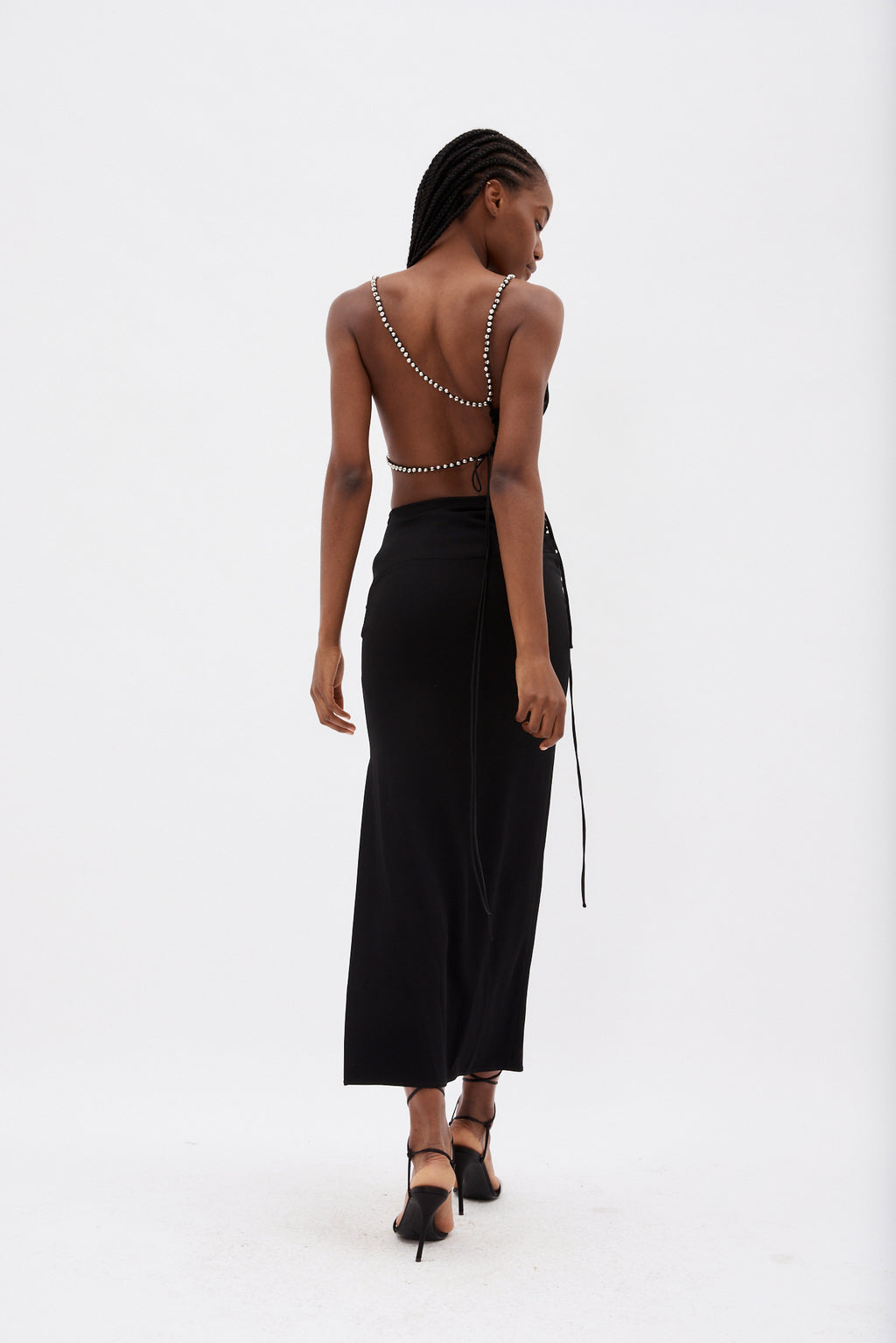 Bertoia Chrome Black Crop Top - Désordre Boutique