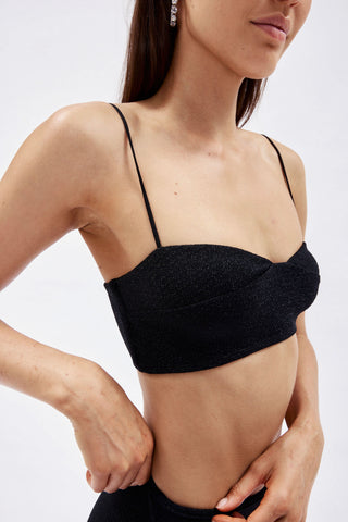 Black Lurex Bra - Désordre Boutique