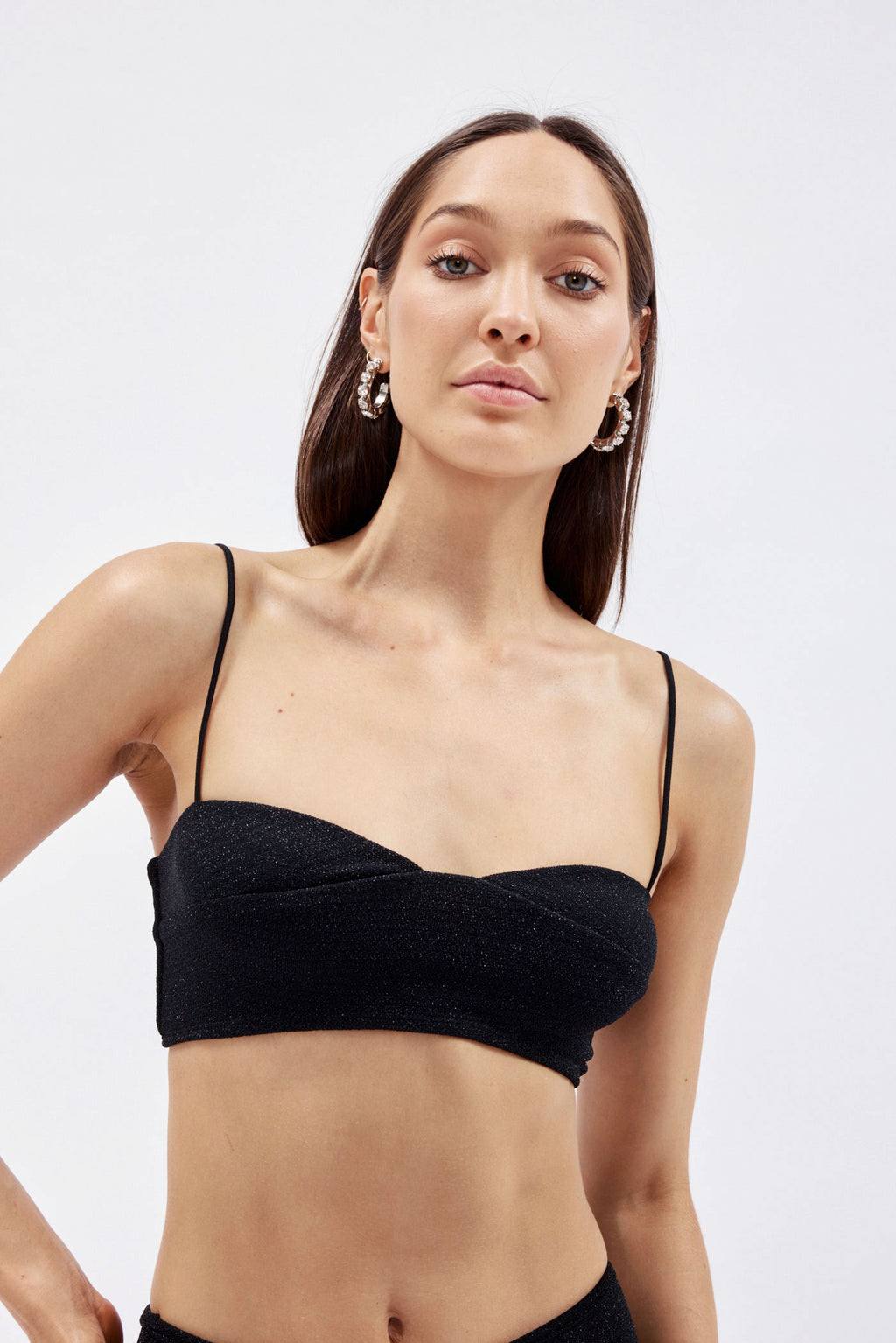 Black Lurex Bra - Désordre Boutique