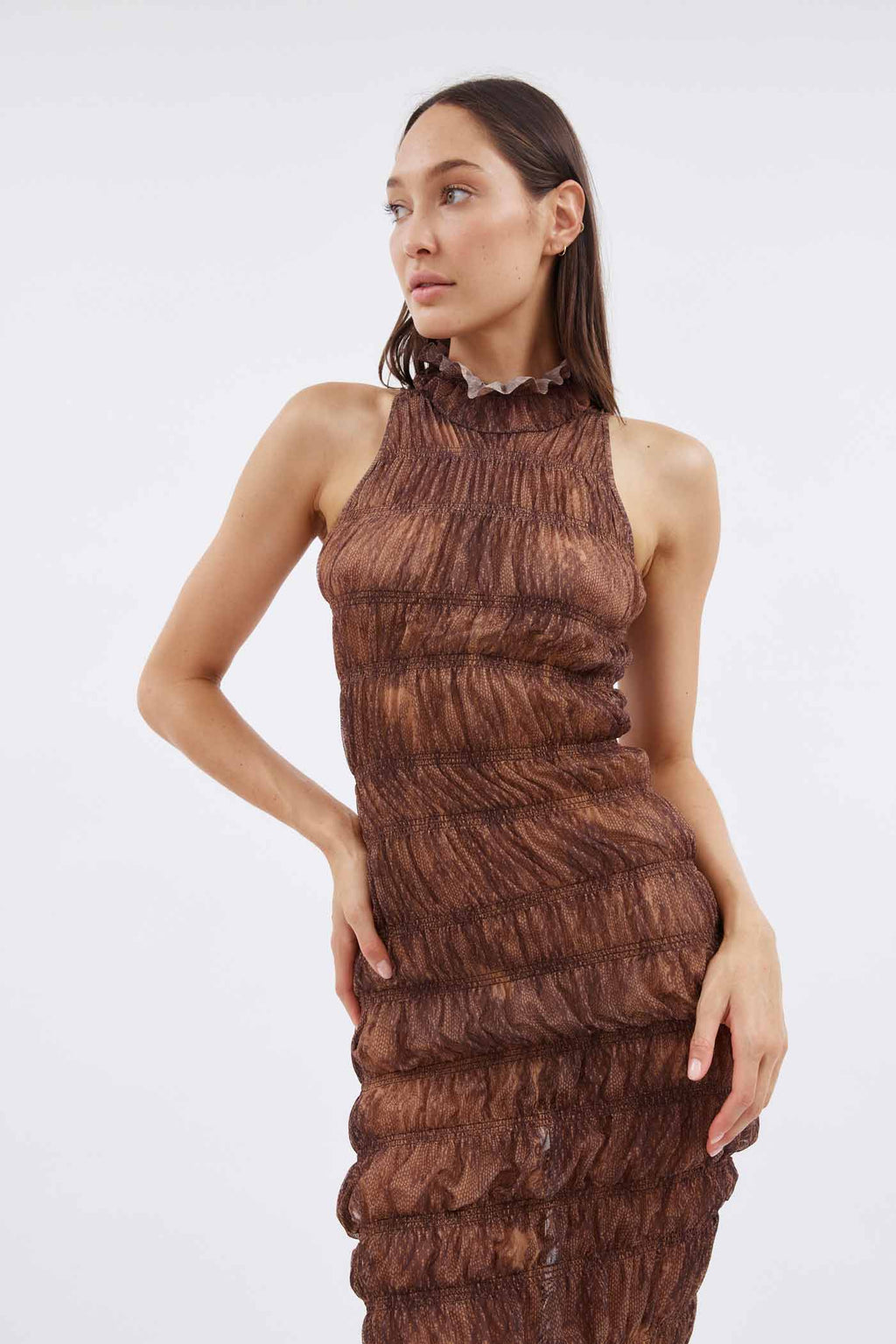 Body Brown Midi Dress - Désordre Boutique