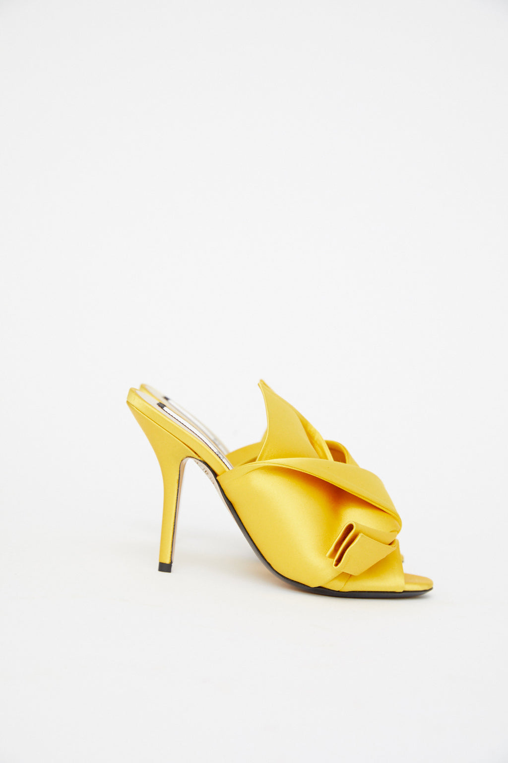 Canary Satin Knot Heel - Désordre Boutique