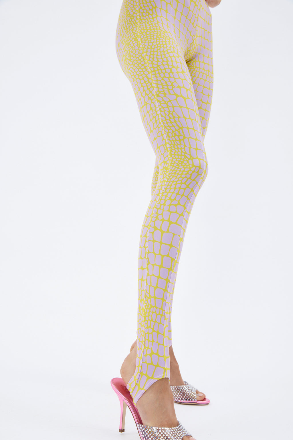 Carlin Yellow Lilac Leggings - Désordre Boutique