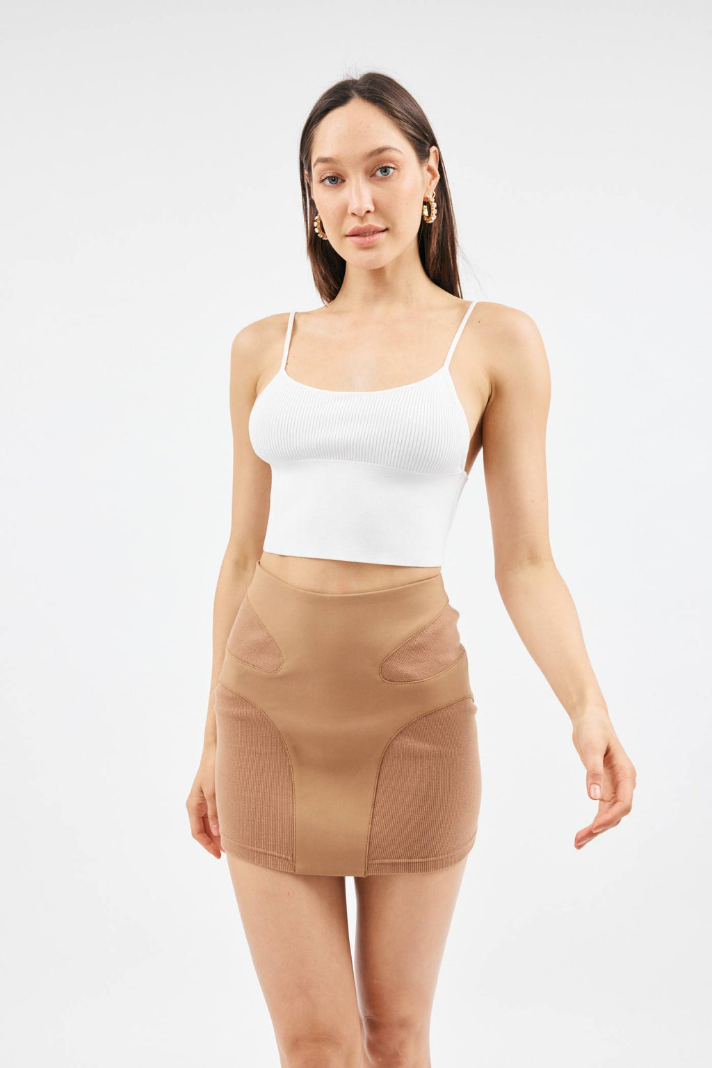 Contour Stitch Timber Mini Skirt - Désordre Boutique