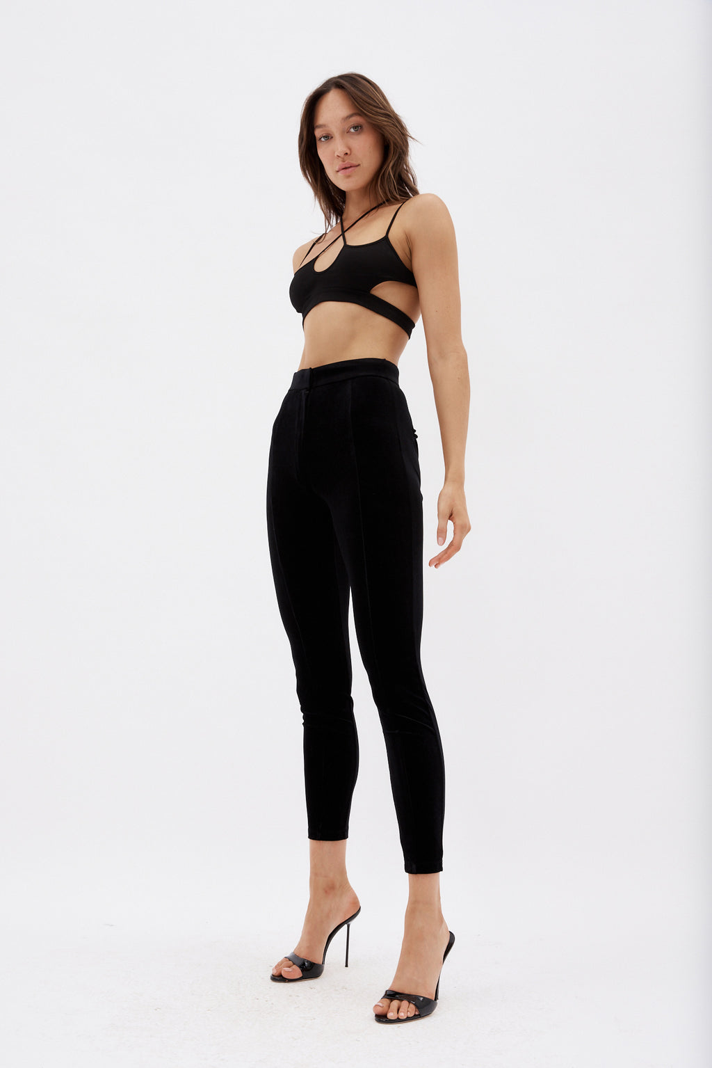Cotton Black Sporty Bra Top - Désordre Boutique