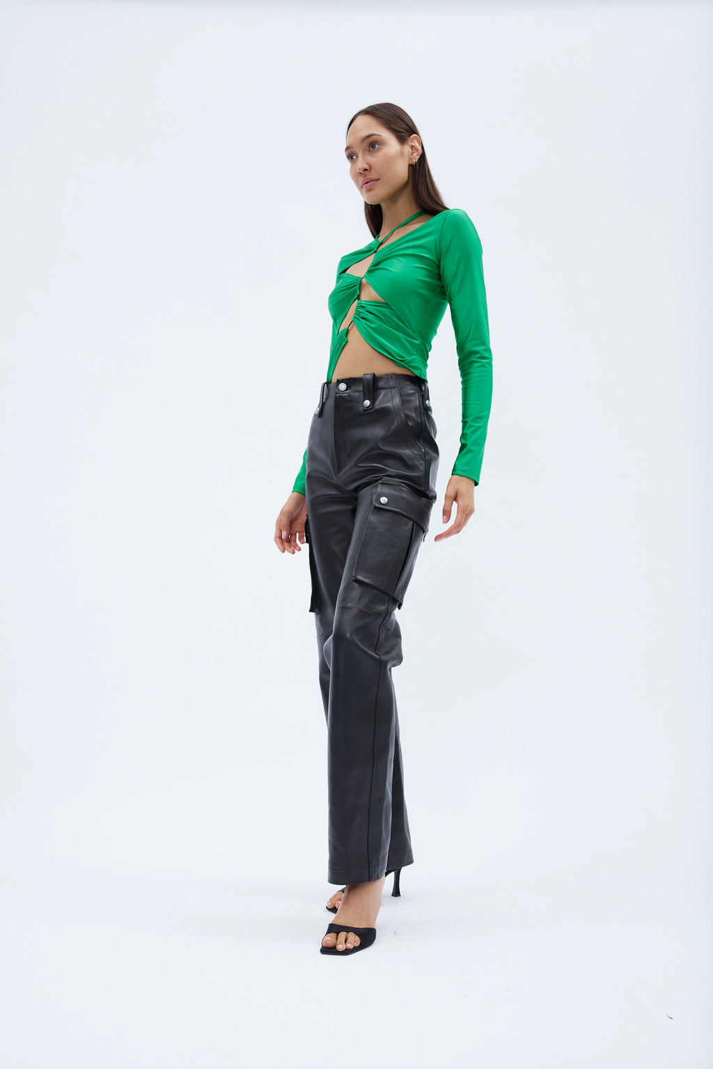 Cut Out Green Tension Top - Désordre Boutique