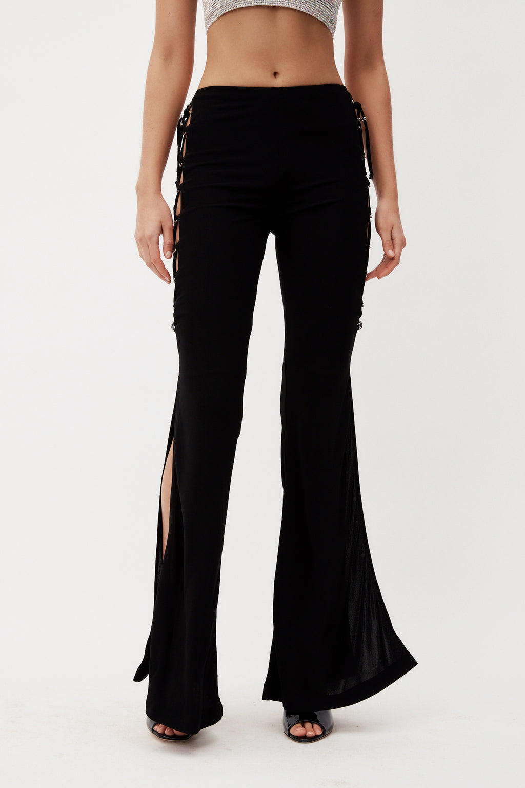 Cyrus Black Flare Trousers - Désordre Boutique