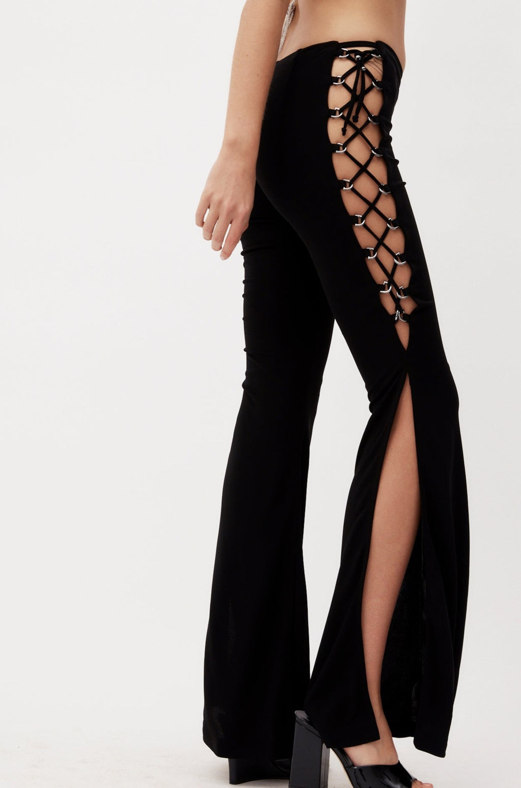 Cyrus Black Flare Trousers - Désordre Boutique