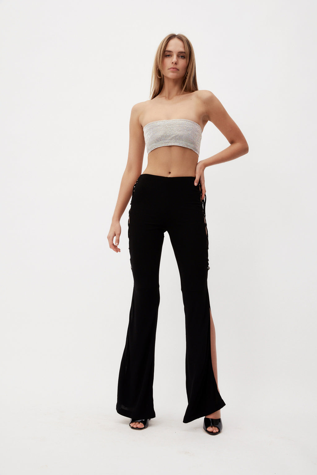 Cyrus Black Flare Trousers - Désordre Boutique