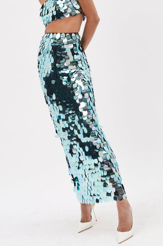 Dion Turquoise Coast Maxi Skirt - Désordre Boutique