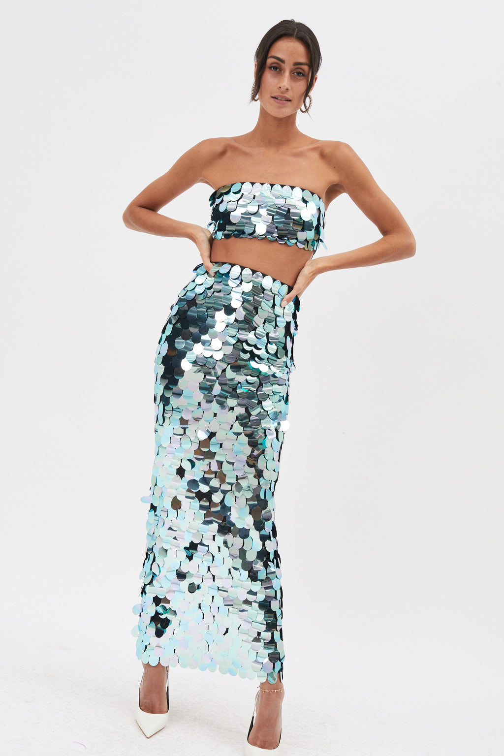 Dion Turquoise Coast Maxi Skirt - Désordre Boutique